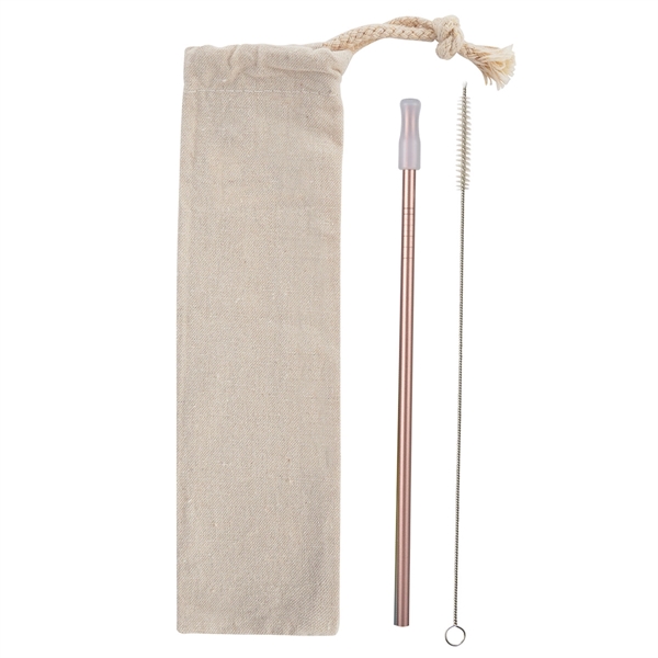 Park Avenue Stainless Straw Kit with Cotton Pouch - Image 7