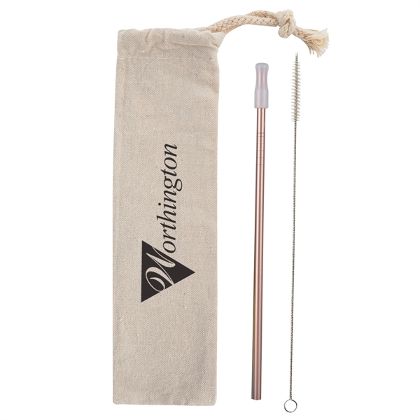 Park Avenue Stainless Straw Kit with Cotton Pouch - Image 17