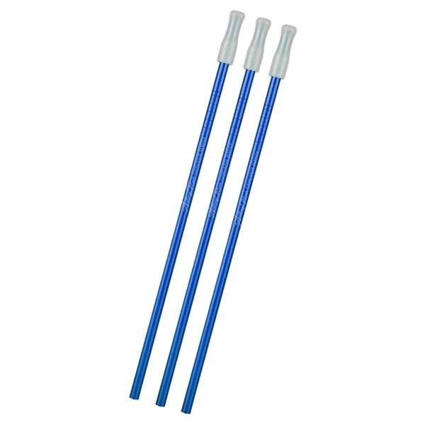 3- Pack Park Avenue Stainless Straw Kit with Cotton Pouch - Image 7