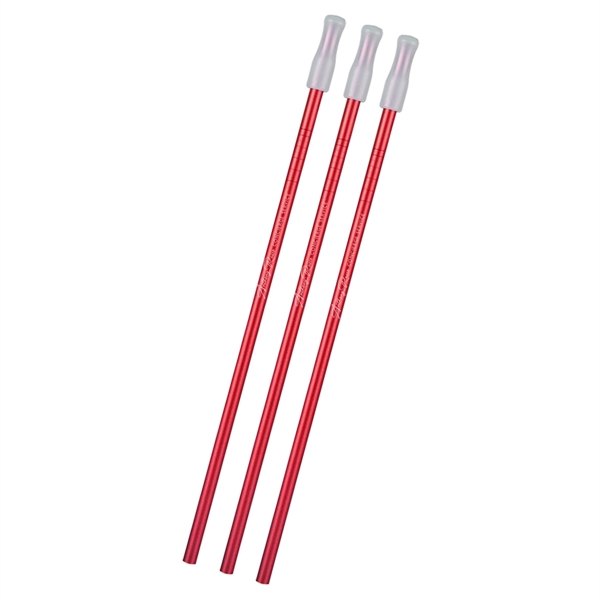 3- Pack Park Avenue Stainless Straw Kit with Cotton Pouch - Image 14
