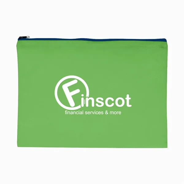Non-Woven Document Sleeve with Zipper - Image 11