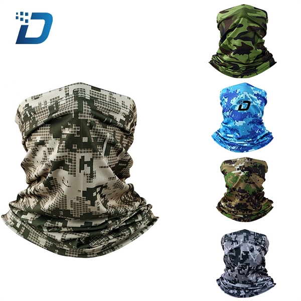 Camo Multi Function Cylcing Neck Gaiter - Image 1