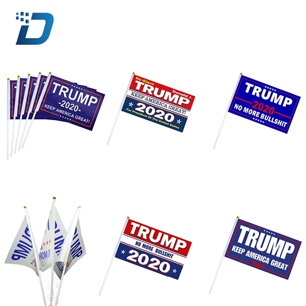 2020 Trump Handheld Slogan Flag - Image 1