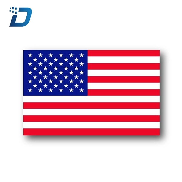 1 inch x 2 inch American Flag Sticker  Label - Image 4