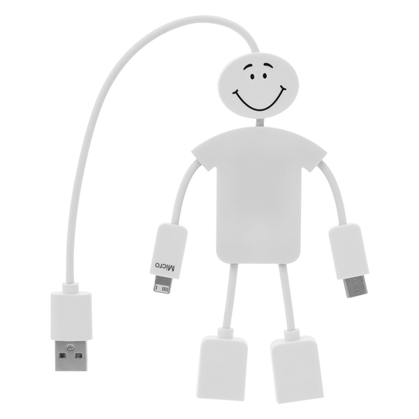 Techmate 3-In-1 Charging Cable & USB Hub - Image 2