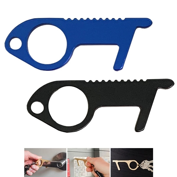 Metal Touch-less Key Tool - Blue - Image 2