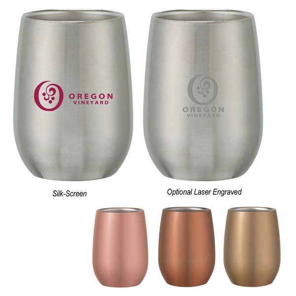 Stainless Steel Stemless Wine Glass - Image 1
