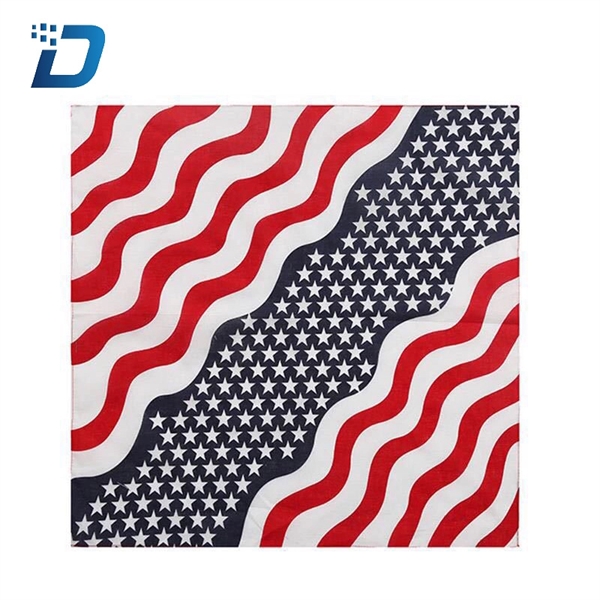 American Flag Headband USA Flag Clothing Patriotic scarf Acc - Image 1