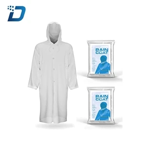 Adult Portable Raincoat Rain Poncho with Hoods and Sleeves