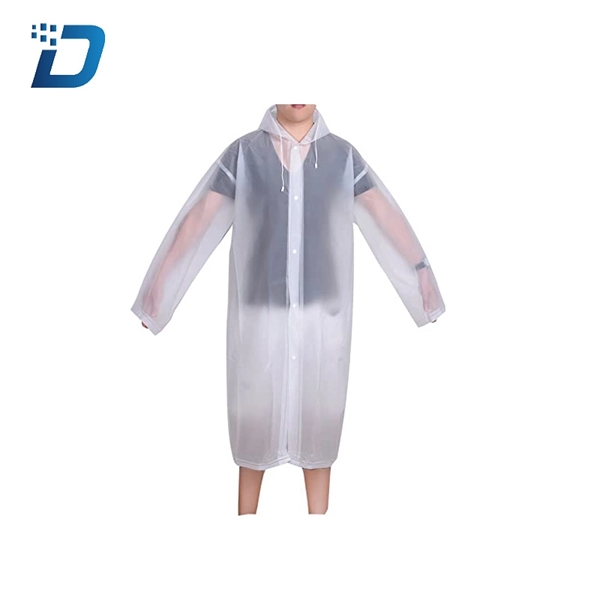 Adult Portable Raincoat Rain Poncho with Hoods and Sleeves - Image 2