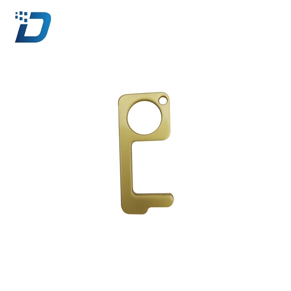 Non-contact Stylus Keychain Tool Portable Keychain Door Open - Image 1