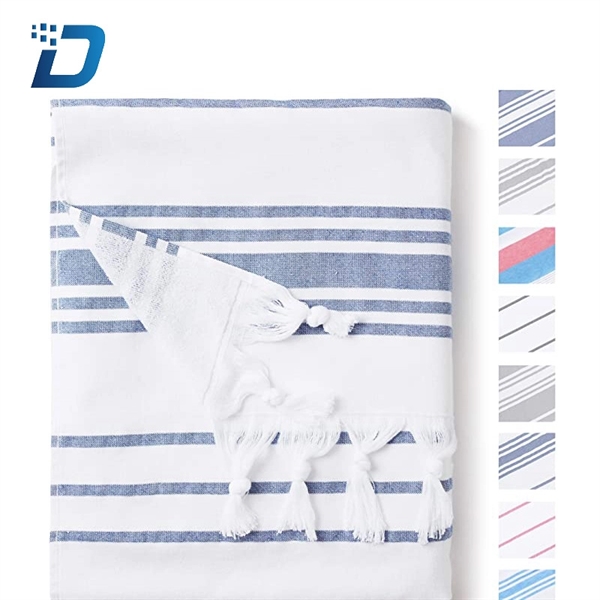 Fringed beach towel - Image 1