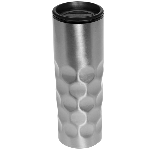 16 Oz Honeycomb Stainless Steel Tumbler w/ Twist Locking Cap - Image 2