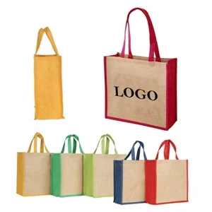 Shopping Burlap Tote Bags
