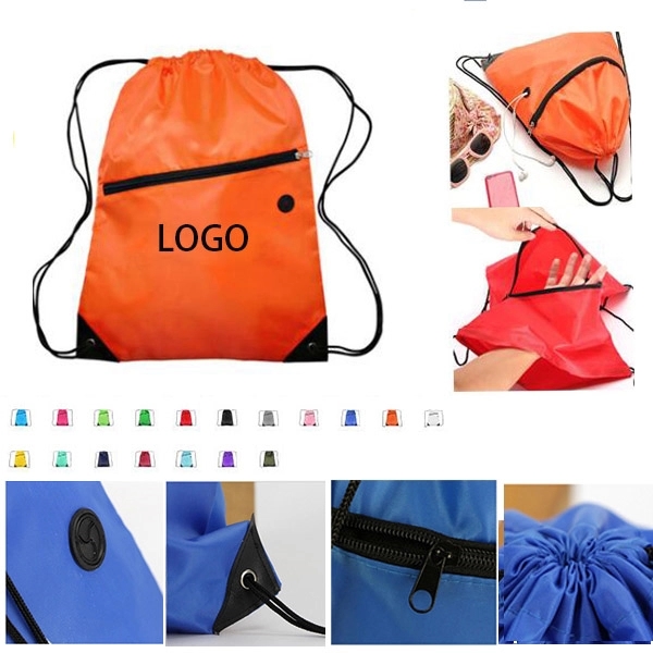 Polyester Drawstring Backpacks - Image 1