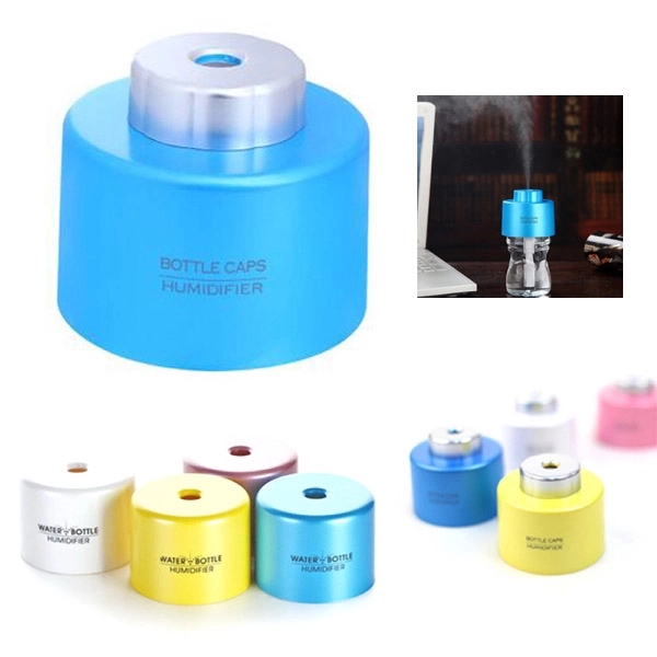 Portable Bottle Cap Air Humidifier with USB Cable - Image 1
