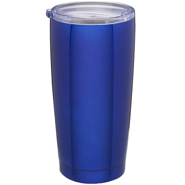 16 Oz Stainless Steel Insulated Tumbler w/ Finger Grip Hold - Image 2
