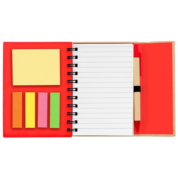 Small Spiral Notebook With Sticky Notes And Flags - Image 9