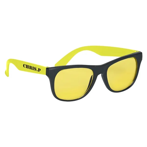 Tinted Lenses Rubberized Sunglasses - Image 12
