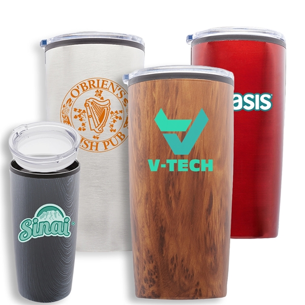 20 oz Stainless Steel Insulated Tumbler w/ Custom Imprint - Image 1