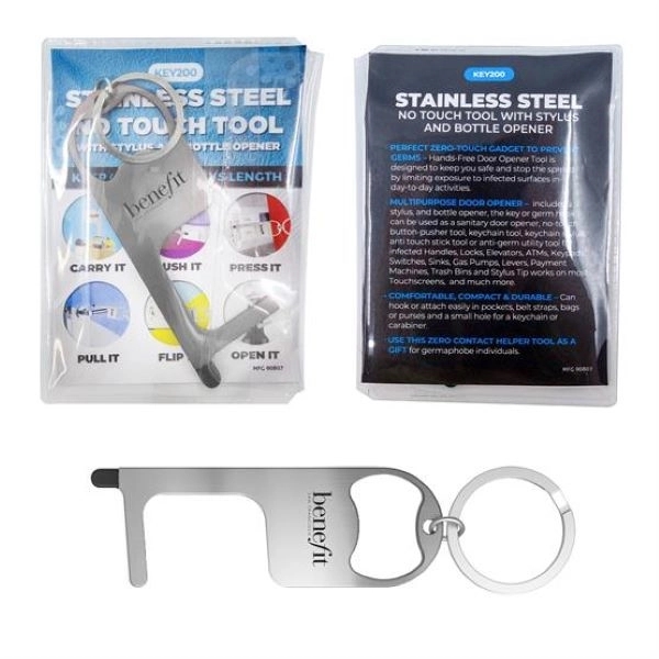 Stainless Steel No Touch Tool With Stylus And Bottle Opener - Image 8