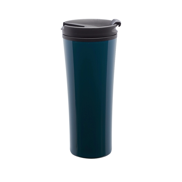 16 oz Steel Tumbler w/ Black Flip Lid with Silicon Seal - Image 7