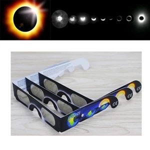 Black Outer Space Paper Solar Eclipse Glasses