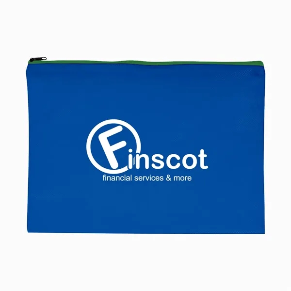 Non-Woven Document Sleeve with Zipper - Image 12