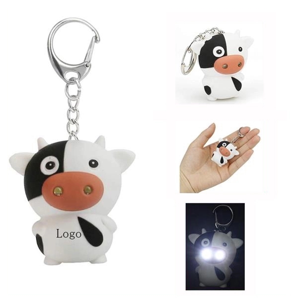 LED Cow Key Chain