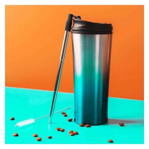 Eco-Friendly Reusable Stainless-Steel Straw In An Anodized T - Image 9