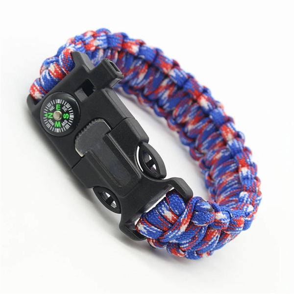 Survival Bracelet 6 in 1 with Paracord - Image 1
