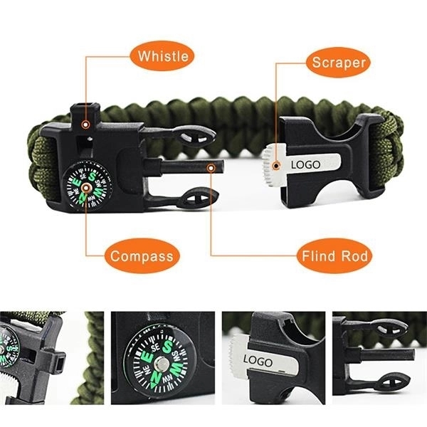 Survival Bracelet 6 in 1 with Paracord - Image 6