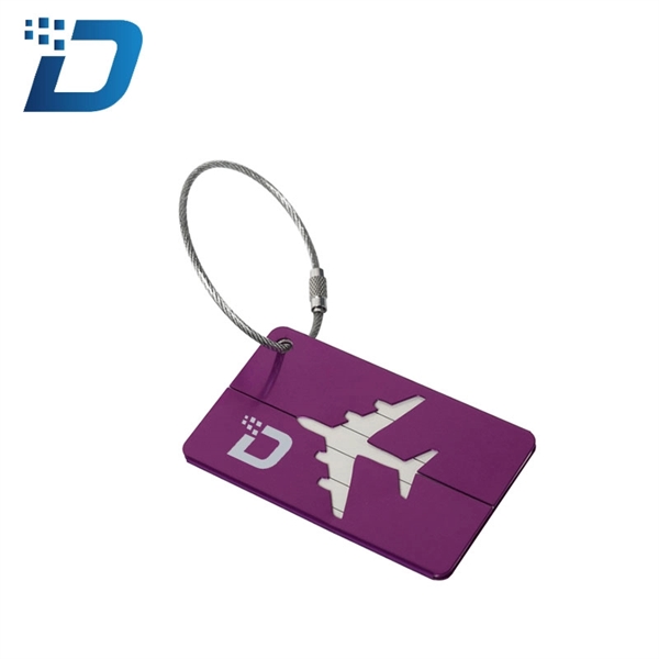 Luggage Travel Tags Metal Suitcase Bag ID Tag - Image 2