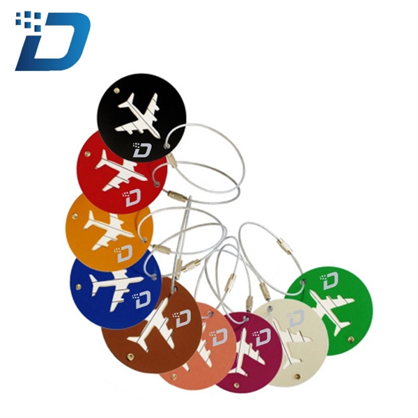 Round Luggage Travel Tags - Image 1