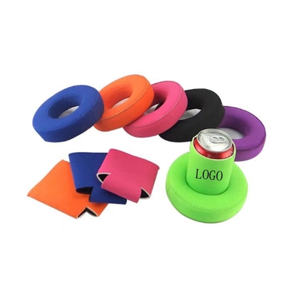 Neoprene Floating Drink Holder With Can Sleeves - Image 1