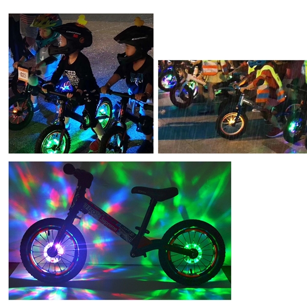 Hot sale 7 color LED USB Bike Wheel Hub Lights - Image 4