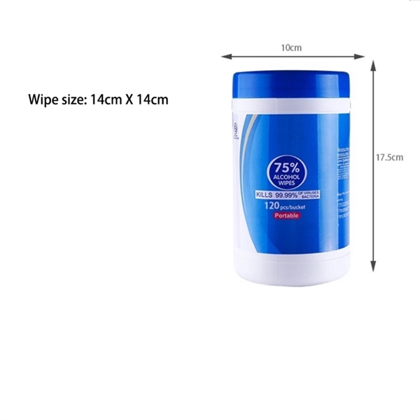 120ply 75% Alcohol Disinfetant Wipes - Image 1