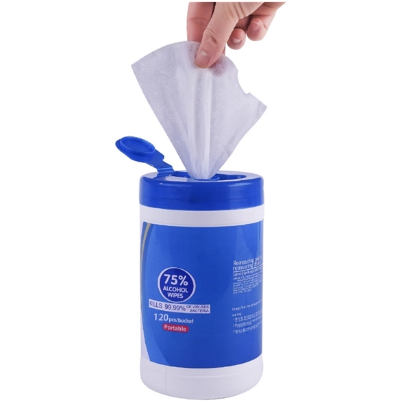 120ply 75% Alcohol Disinfetant Wipes - Image 3