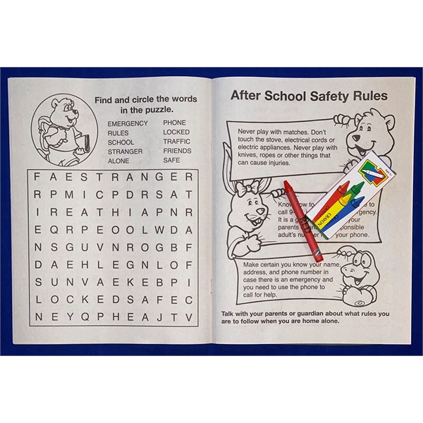 After School Safety Coloring and Activity Book Fun Pack - Image 3