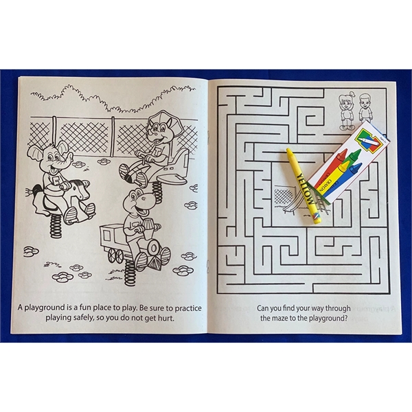 Playground Safety Awareness Coloring Book Fun Pack - Image 2