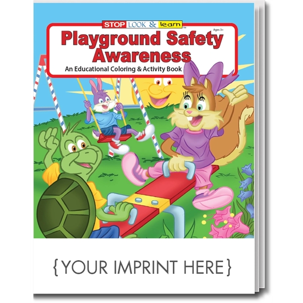 Playground Safety Awareness Coloring Book Fun Pack - Image 1