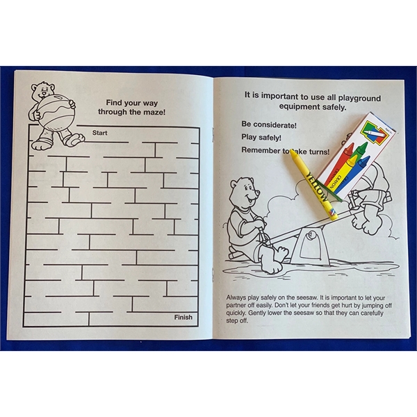 Play it Safe on the Playground Coloring Book Fun Pack - Image 3