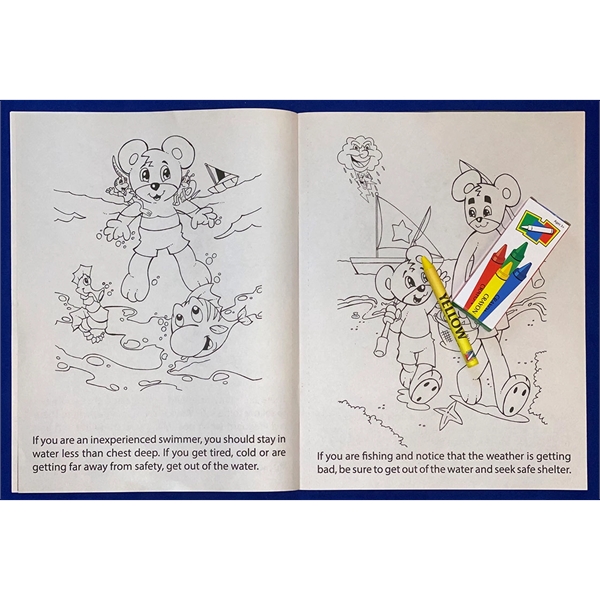 Ocean Safety Awareness Coloring Book Fun Pack - Image 3