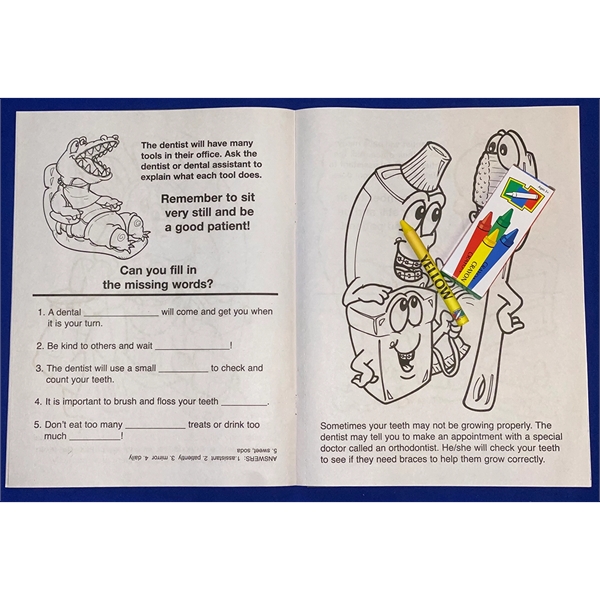 A Trip to the Dentist Coloring and Activity Book Fun Pack - Image 3