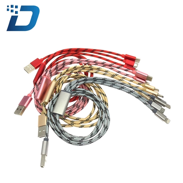 Three-in-one Braided Data Cable - Image 2