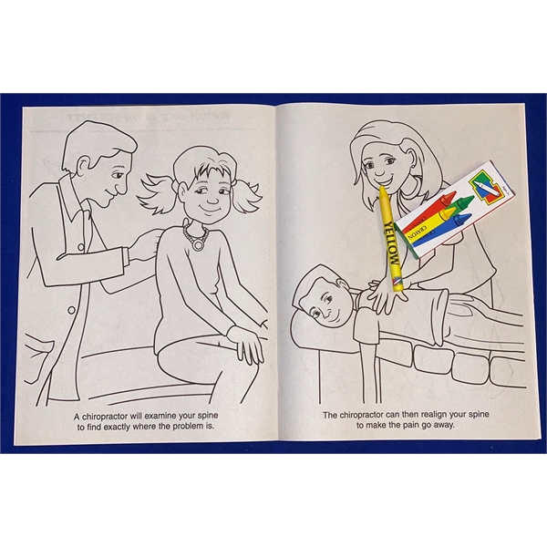 A Visit to the Chiropractor Coloring Book Fun Pack - Image 3