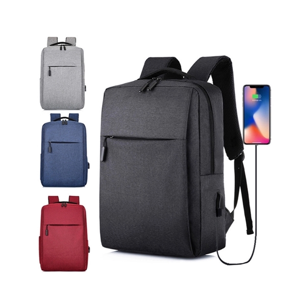Laptop Backpack with USB Cable Port