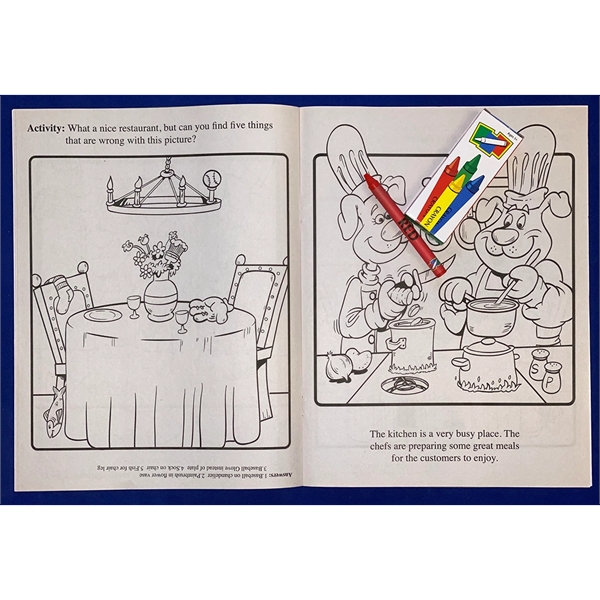 Eating Out Is Fun Coloring and Activity Book Fun Pack - Image 3