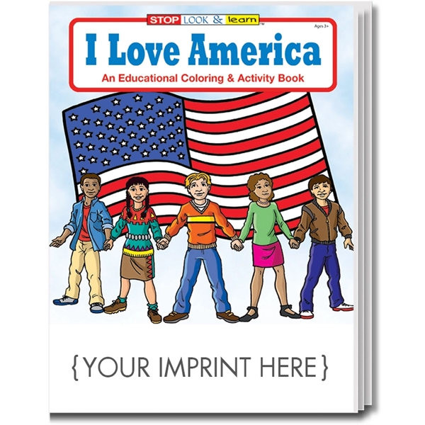 I Love America Coloring and Activity Book - Image 1