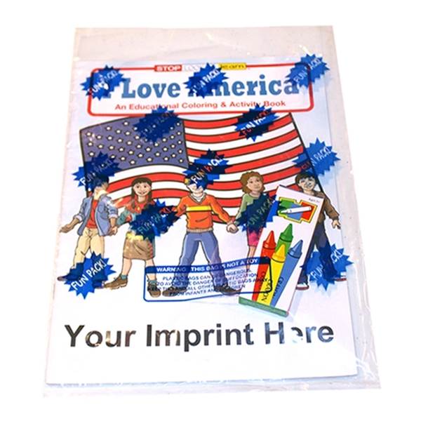 I Love America Coloring and Activity Book Fun Pack - Image 1